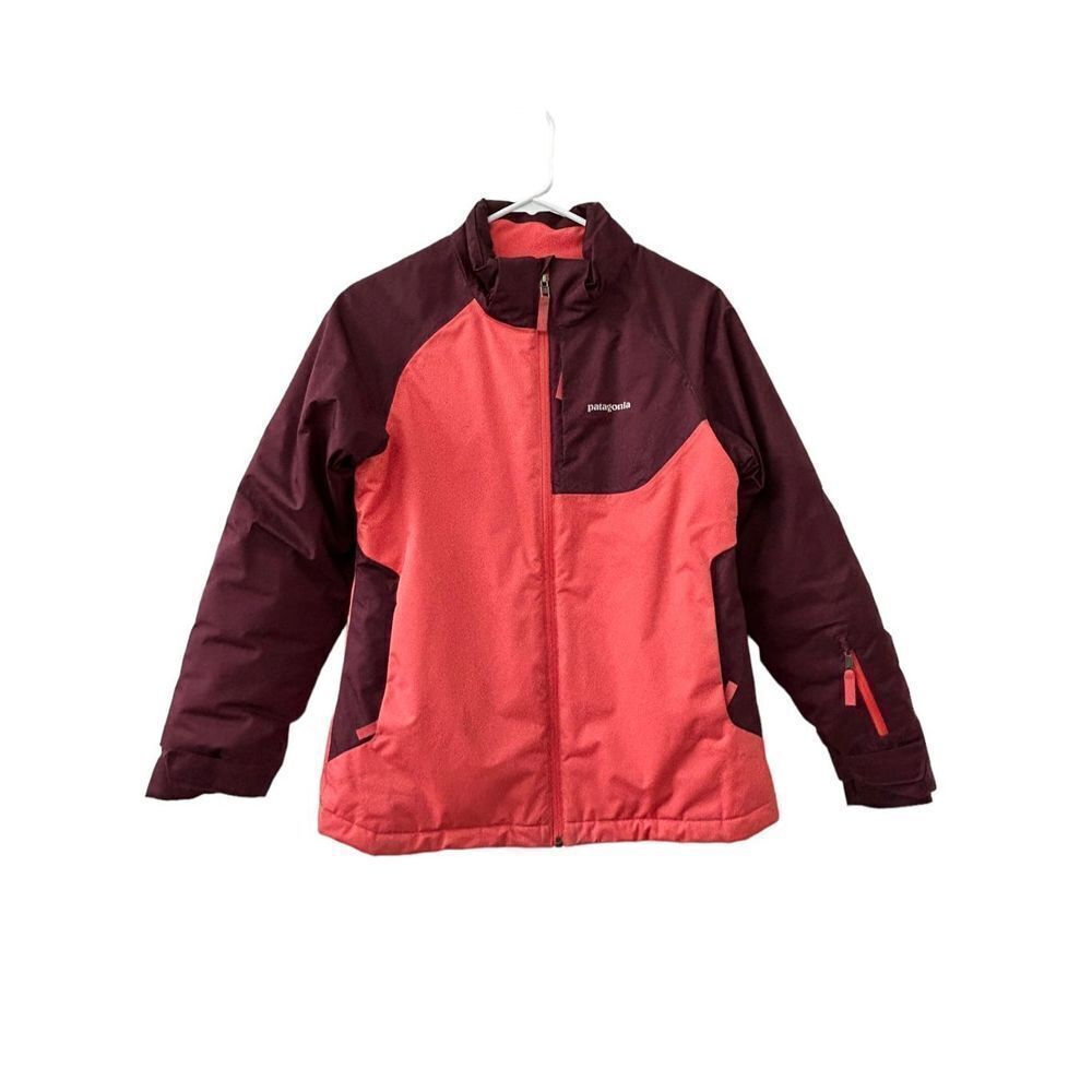 Patagonia H2no Snowbelle Full-Zip Jacket Pink & Maroon Girl’s Size Cl